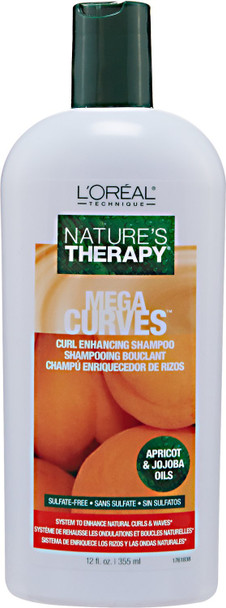 L'oreal Paris Natures Therapy Shampoo Mega Curves, 12 Ounce