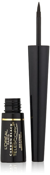 L'Oreal Paris Telescopic Precision Liquid Eyeliner, Carbon Black, 0.08 Ounces