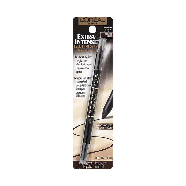 L'Oreal Extra-Intense Liquid Pencil Eyeliner, Brown [797] 0.03 oz