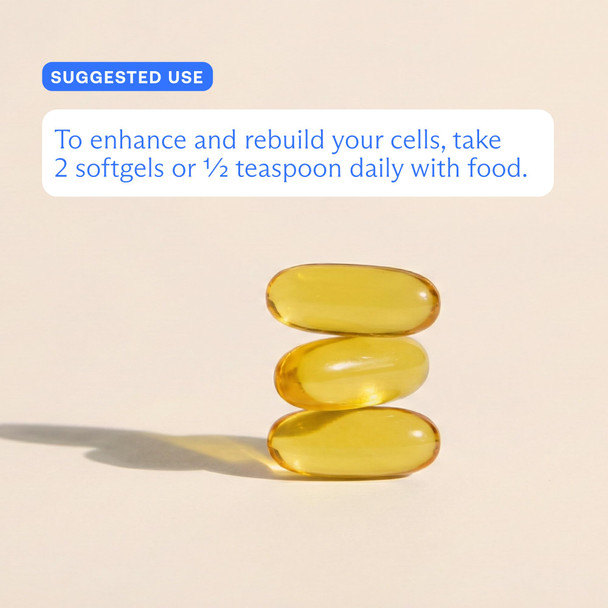 BodyBio Balance Oil - Essential Fatty Acids for Brain, Skin, & Mood 180 COUNT