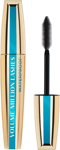 L'oreal Volume Million Waterproof Mascara for Women, Black