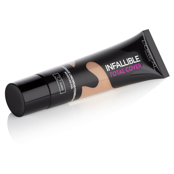 L'Oral Infallible Total Cover Foundation, 32 Amber, 35 g