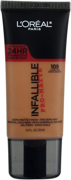 L'Oreal Paris, Infallible Pro Matte Classic Tan Foundation Makeup