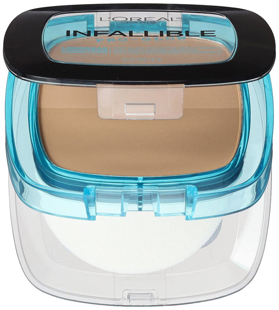 L'Oral Paris Infallible Pro Glow Pressed Powder, Nude Beige, 0.31 oz.