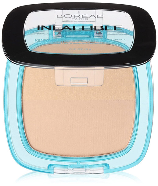 L'Oral Paris Infallible Pro Glow Pressed Powder, Natural Beige, 0.31 oz.