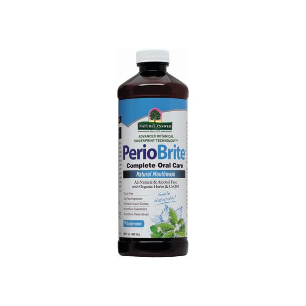 Nature's Answer  Periobrite Mouthwash Wintermint  16 oz