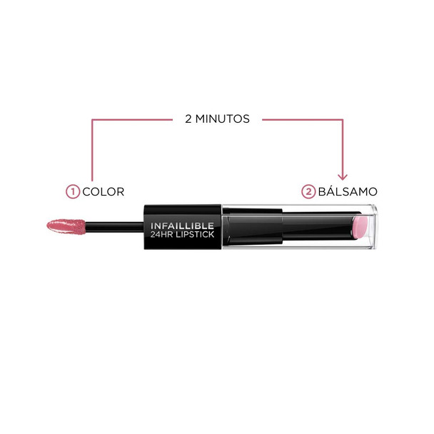 L'Oral Paris Infallible Pro Last 2 Step Lipstick, Never Ending Nutmeg, 1 fl. oz.