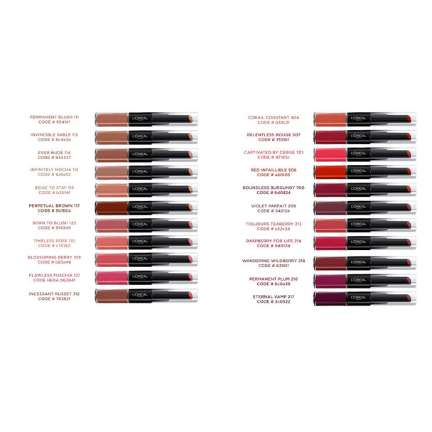 L'Oral Paris Infallible Pro Last 2 Step Lipstick, Never Ending Nutmeg, 1 fl. oz.