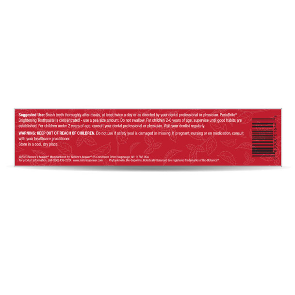 Nature's Answer Periobrite Toothpaste, Cinnamint 4 oz