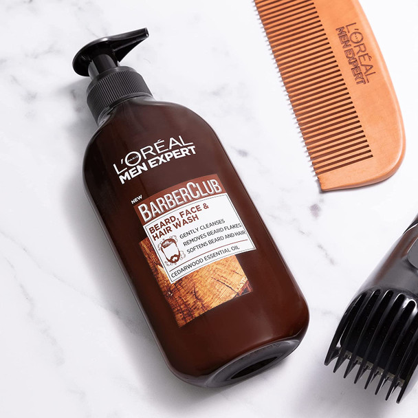 L'Oreal Men Expert Barber Club 3-in-1 Beard, Hair & Face Wash, 200ml