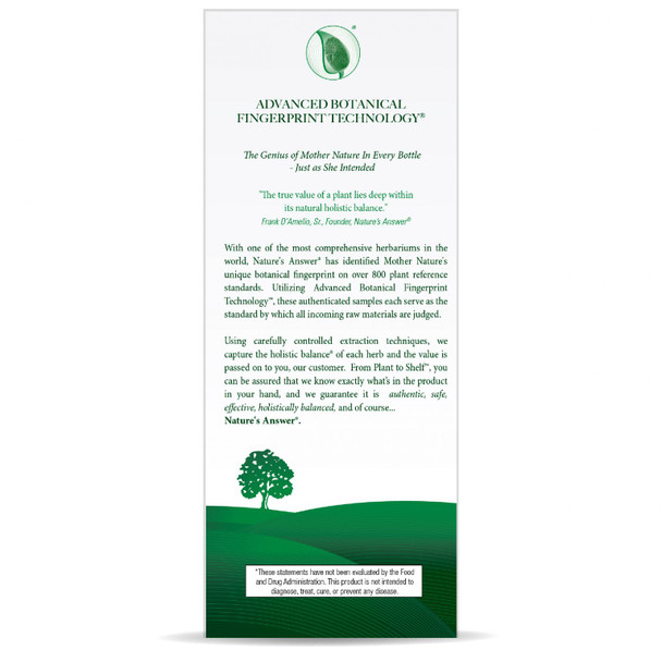 Nature's Answer Sambucus Black Elder Berry Extract 8 oz