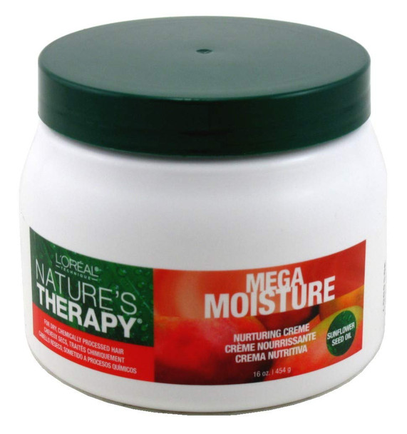 Loreal Natures Therapy Mega Moisture Creme 16 Ounce Jar (473ml) (6 Pack)