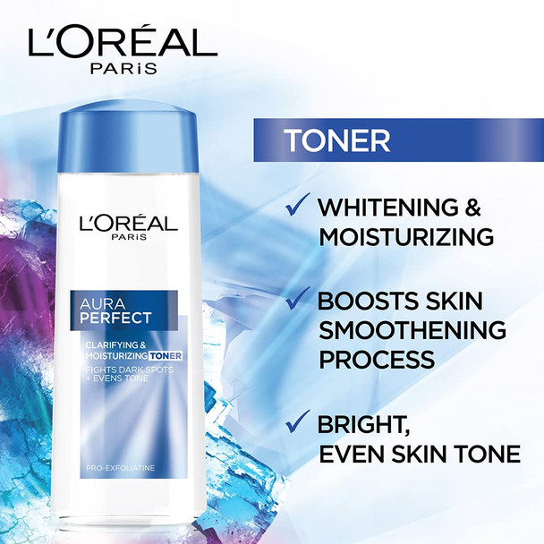 L'oreal Dermo-Expertise White Perfect Whitening and Moisturizing Toner, 6.7 Ounce