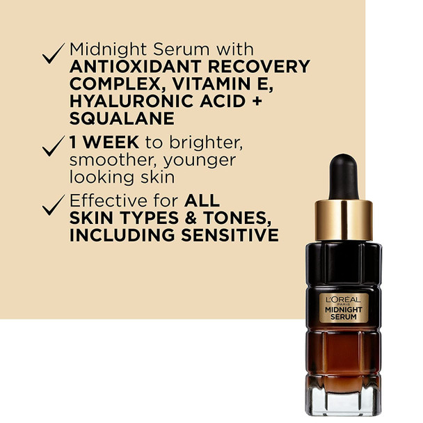 L'Oreal Paris Age Perfect Midnight Serum - 1oz - (2-Pack Anti Aging Serum)