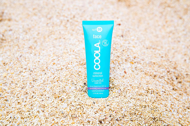 COOLA Organic Mineral Matte Sunscreen SPF 30 Sunblock, Dermatologist Tested Skin Care for Daily Protection, Vegan and Gluten Free, Fragrance Free, 1.7 Fl Oz