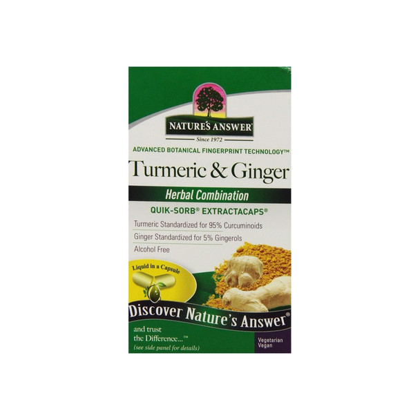 Nature's Answer Tumeric & Ginger  90 ea