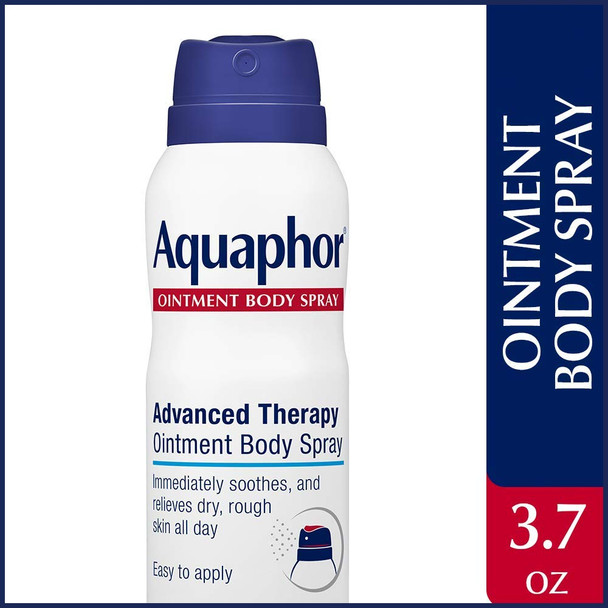 Aquaphor Ointment Body Spray - Moisturizes and Heals Dry, Rough Skin - 3.7 oz. Spray Can, 2 Pack