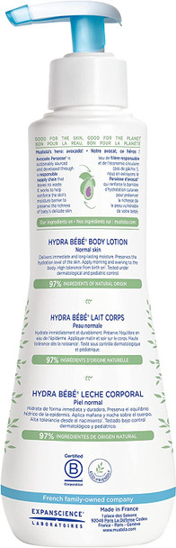 Mustela Hydra Bebe Body Lotion for Normal Skin, 300 millilitre