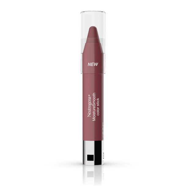 Neutrogena Moisturesmooth Shimmery Color Stick For Lips, Moisturizing And Conditioning Lipstick With A Balm-Like Formula, Nourishing Shea Butter And Fruit Extracts, 100 Pink Nude,.011 Oz (Pack Of 36)