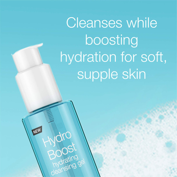 Neutrogena Hydro Boost Hydrating Gel Facial Cleanser & Makeup Remover Face Wash for Sensitive Skin, 6 oz