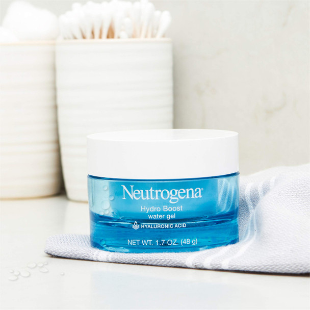 Neutrogena Hydro Boost Water Gel Facial Moisturizer with Hyaluronic Acid, 1.7 oz & Hydro Boost Hydrating Gel Eye Cream with Hyaluronic Acid, 0.5 oz
