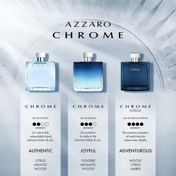Azzaro Chrome Eau de Parfum  Mens Cologne  Fougere, Aromatic & Woody Fragrance