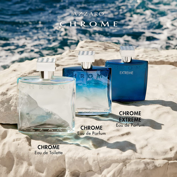 Azzaro Chrome Extreme Eau de Parfum  Mens Cologne  Woody, Citrus & Amber Fragrance