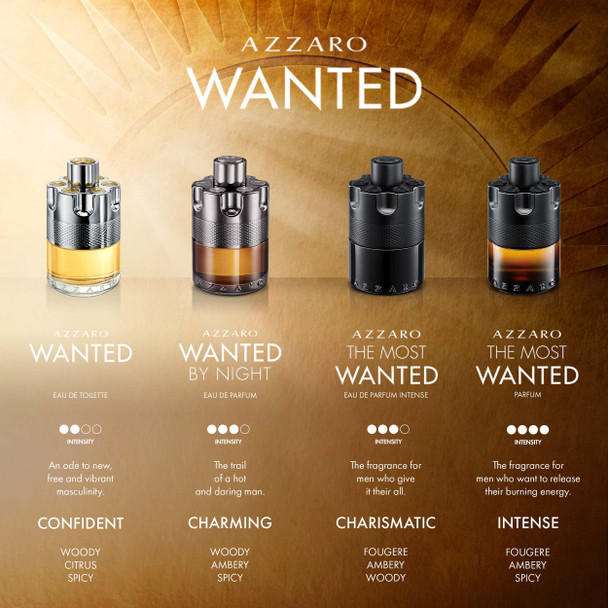 Azzaro Wanted Eau de Toilette  Mens Cologne  Woody, Citrus & Spicy Fragrance