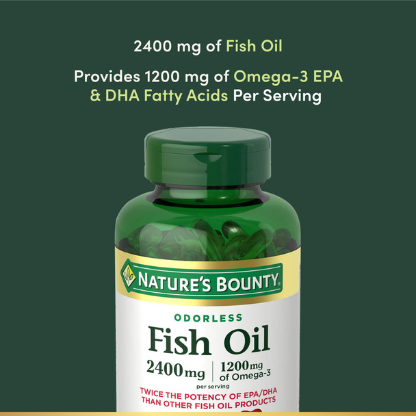 Nature's Bounty Fish 2400 mg OilSoftgels 90 ea
