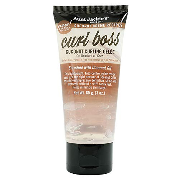 Aunt Jackie's Curl Boss Coconut Curling Gelee Travel Size 3oz