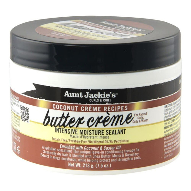 Aunt Jackie's Coconut Crme Bundle, All 4 Products in Collection, Rich, Creamy, Moisture Intensive Hydration For Hair of All Textures and Types