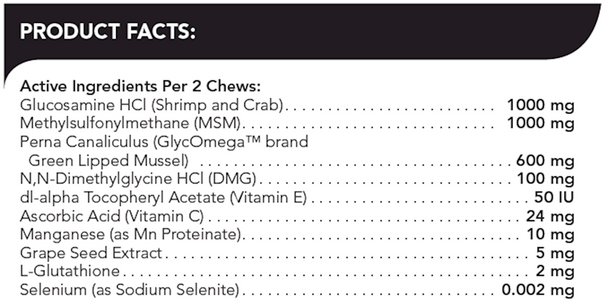 Vetri-Science GlycoFlex III SoftChews Dogs 120chew