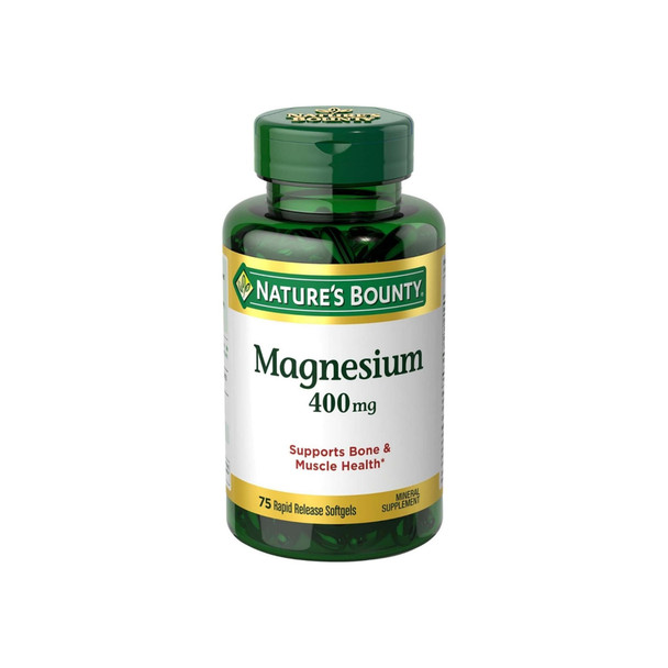 Nature's Bounty Magnesium 400 mg 75 Softgel