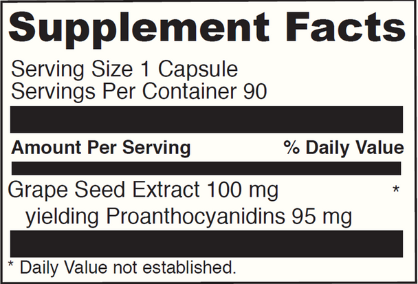 DaVinci Grape Seed-100 100 mg 90 Capsules