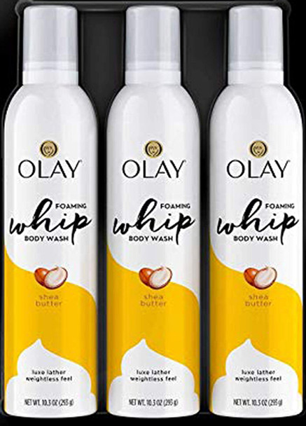 Olay Body Wash Whip Shea Butter 10.3 Ounce Foam (3 Pack)
