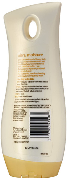 Olay Body Ultra Moisture In-Shower Body Lotion with Shea Butter, 15.2 oz.