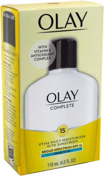 Olay Complete Moisturizer Sensitive Spf#15 4 Ounce (118ml)