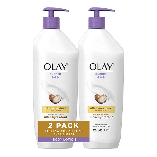 Olay Quench Body Lotion Ultra Moisture with Shea Butter and Vitamins E and B3, 20.2 fl. oz (Pack of 2) Olay Quench Body Lotion Ultra Moisture with Shea Butter and Vitamins E and B3, 20.2 fl. oz (Pack of 2)