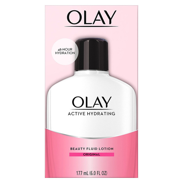 OLAY Active Hydrating Beauty Fluid Original 6 oz (Pack of 4)