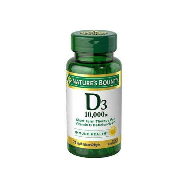 Nature's Bounty Vitamin D3-10,000 IU, 72 Rapid Release Softgels