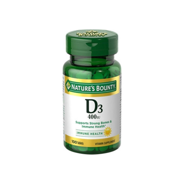 Nature's Bounty Vitamin D 400 IU Tablets 100 ea