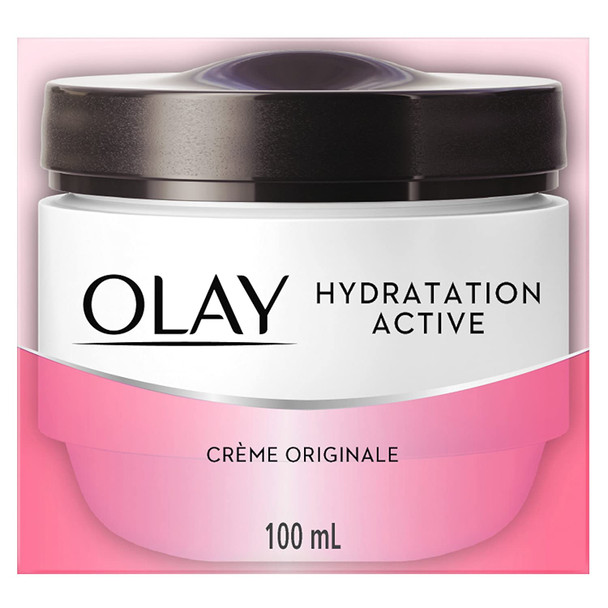 Olay Active Hydrating Cream, Face Moisturizer, 100 mL packaging may vary