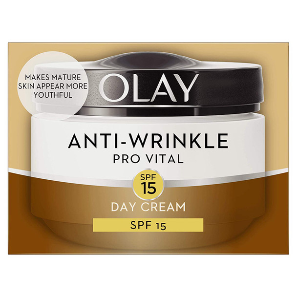 Olay Anti-Wrinkle Pro Vital Anti-Ageing Moisturiser Day Cream Spf15 50Ml