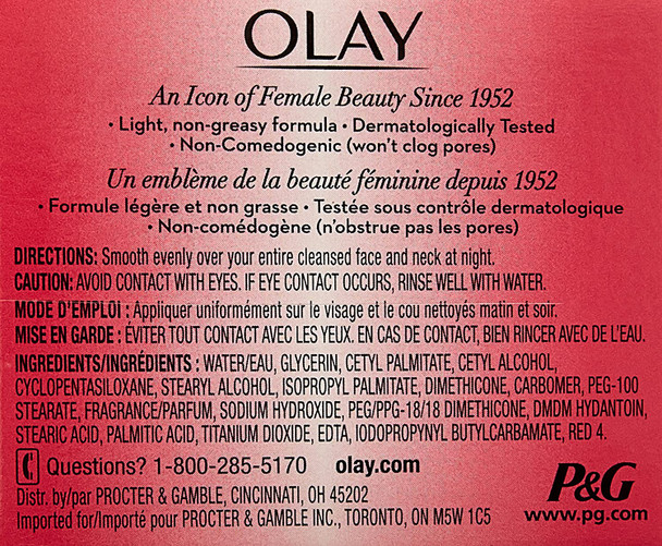 OLAY Night of OLAY Firming Cream 2 oz (Pack of 2)