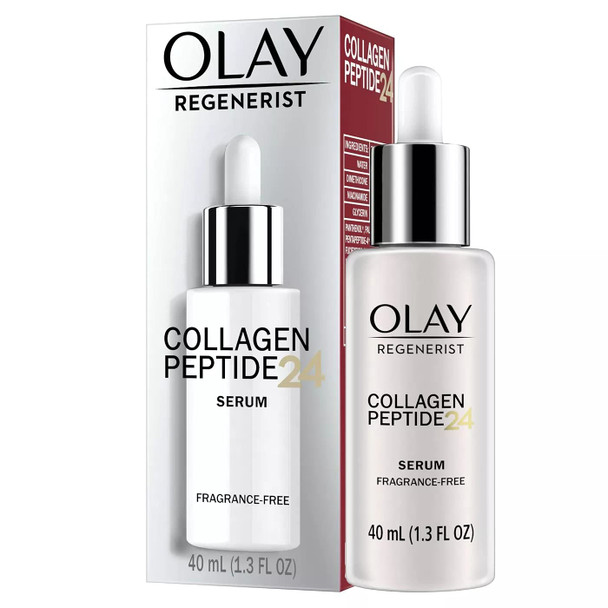 Olay Regenerist Collagen Peptide 24 Serum, Fragrance-Free, 1.3 fl oz