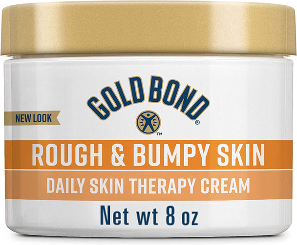 Gold Bond Ultimate Rough & Bumpy Daily Skin Therapy, 8 Ounce, Helps Exfoliate and Moisturize to Smooth, Soften, and Reduce The Appearance and Feel of Bumps and Rough Skin Patches (Packaging May Vary)