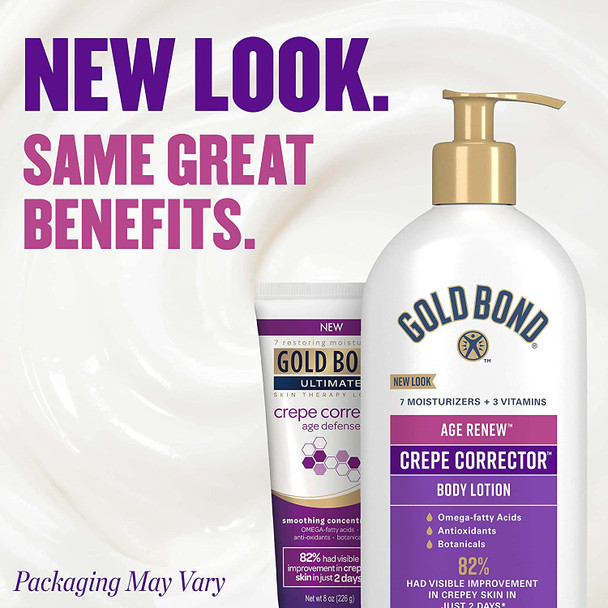 Gold Bond Age Renew Crepe Corrector Body Lotion, Replenishing & Smoothing Formula, 14 oz.