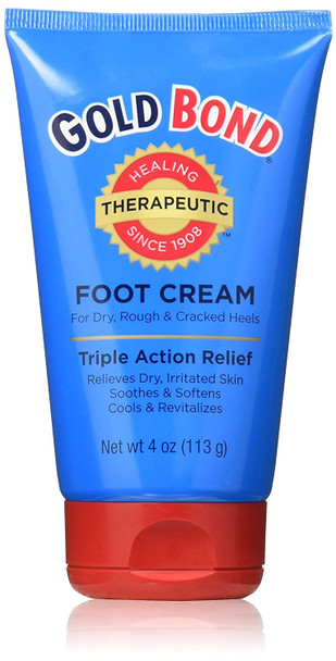 Gold Bond Foot Cream Triple Action 4 Ounce (2 Pack)
