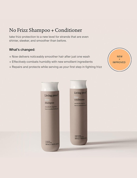 Living Proof No Frizz Shampoo | Smooths Frizz | No Frizz | Silicone Free | Paraben Free | Cruelty Free