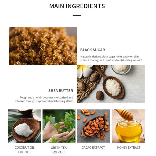 MIZON Honey Black Sugar Scrub, Brown Sufar Facial Scrub, Exfoliating Scrub, Silky Skin, Black Head and White Head Care, Moisturizing for Soft Skin, Removes Skin Cells.